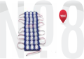 PARMAK LAMBA 10 lu SET 12V MAVİ CAMLI