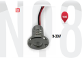 MERDİVEN LAMBASI MONTAJ Ø19mm,Ø32mm MAVİ cr-ni