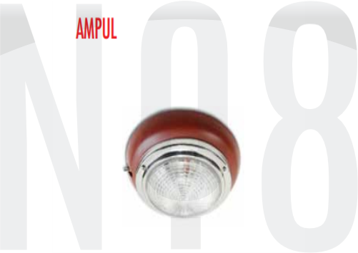 AHŞAP TAVAN LAMBASI Ø145mm ampul 12v