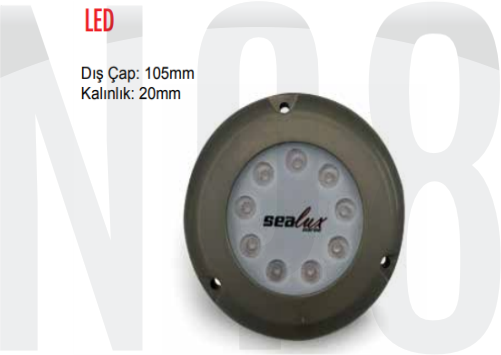 SUALTI AYDINLATMA 9led 12v ,MAVİ 12-24v 27W