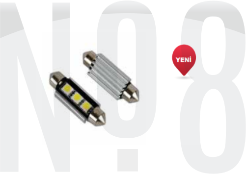 SOFİT AMPUL 3 SMD 41mm (2'li) BEYAZ 12V