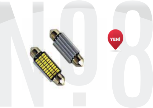 SOFİT AMPUL 6W LED 30 SMD 39mm (2'li) BEYAZ 12V