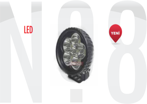 LAMBA Ø9cm 6 led 10-30v 18W