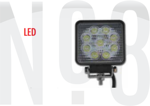 LAMBA 106x106mm 9 led 10-30v  27W